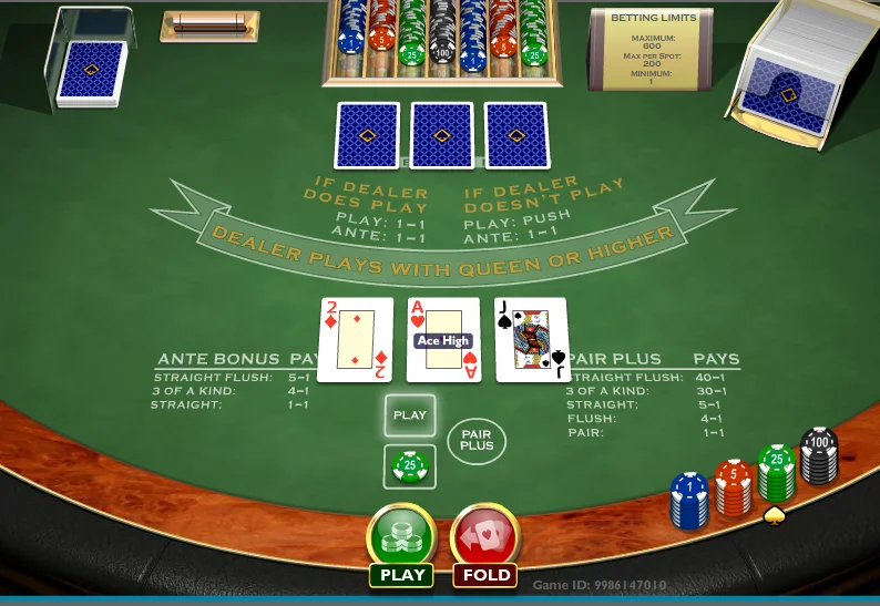 Poker range charts
